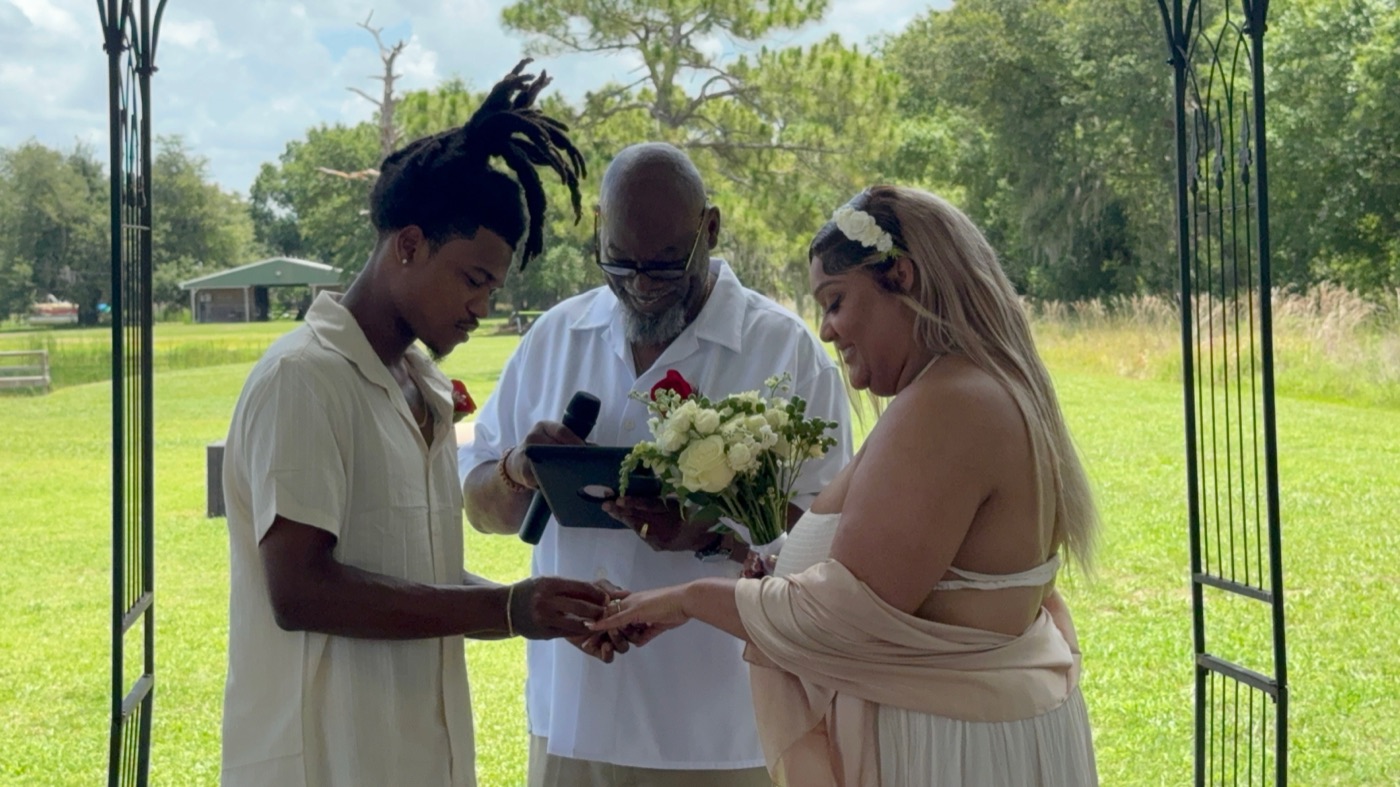 Bishop Freeze (Sozo Founder) Officiate a Sozo graduate's wedding — a wedding hosted and funded through Mission Hospitality.